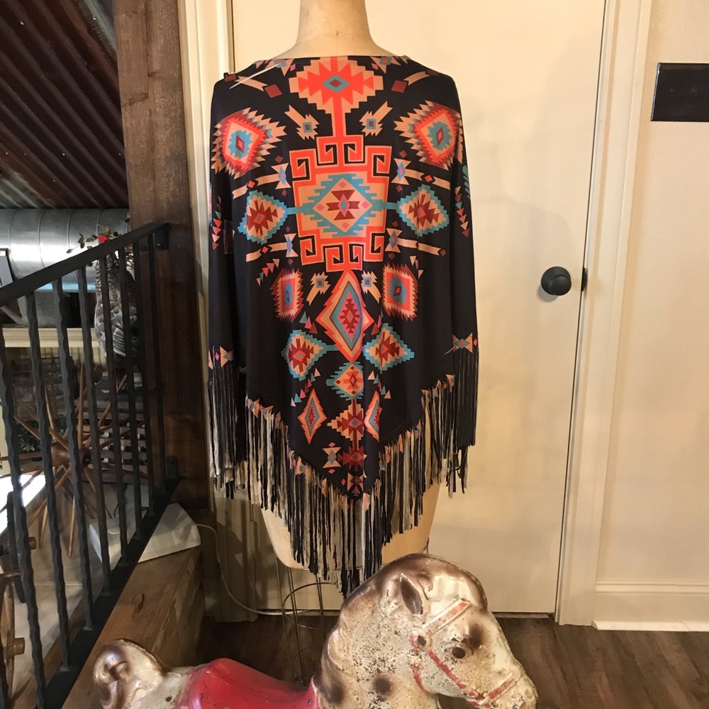 Montana West poncho top